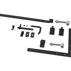 PLUS Linea enkeltlåge 150×80 cm sort inkl. sort beslag