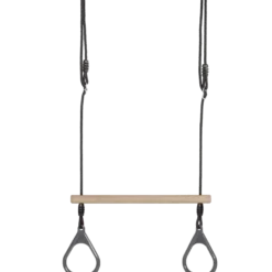 PLUS Lux trapezgynge m/ringe gråsort