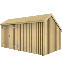 Plus Multi havehus 10,5 m² 2 moduler med dobbeltdør og lukket front