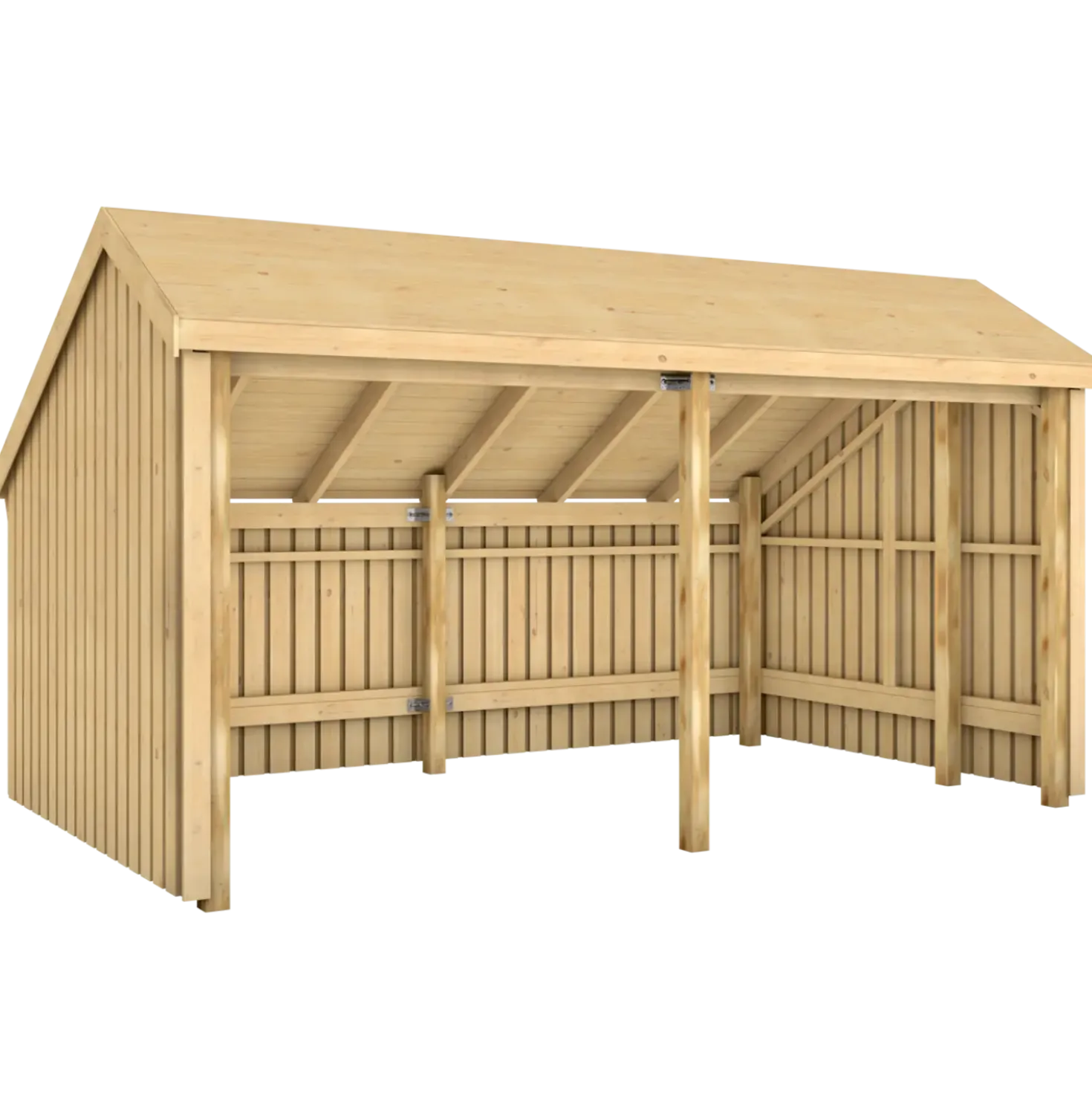 Plus Multi havehus 10,5 m² 2 moduler med åben front