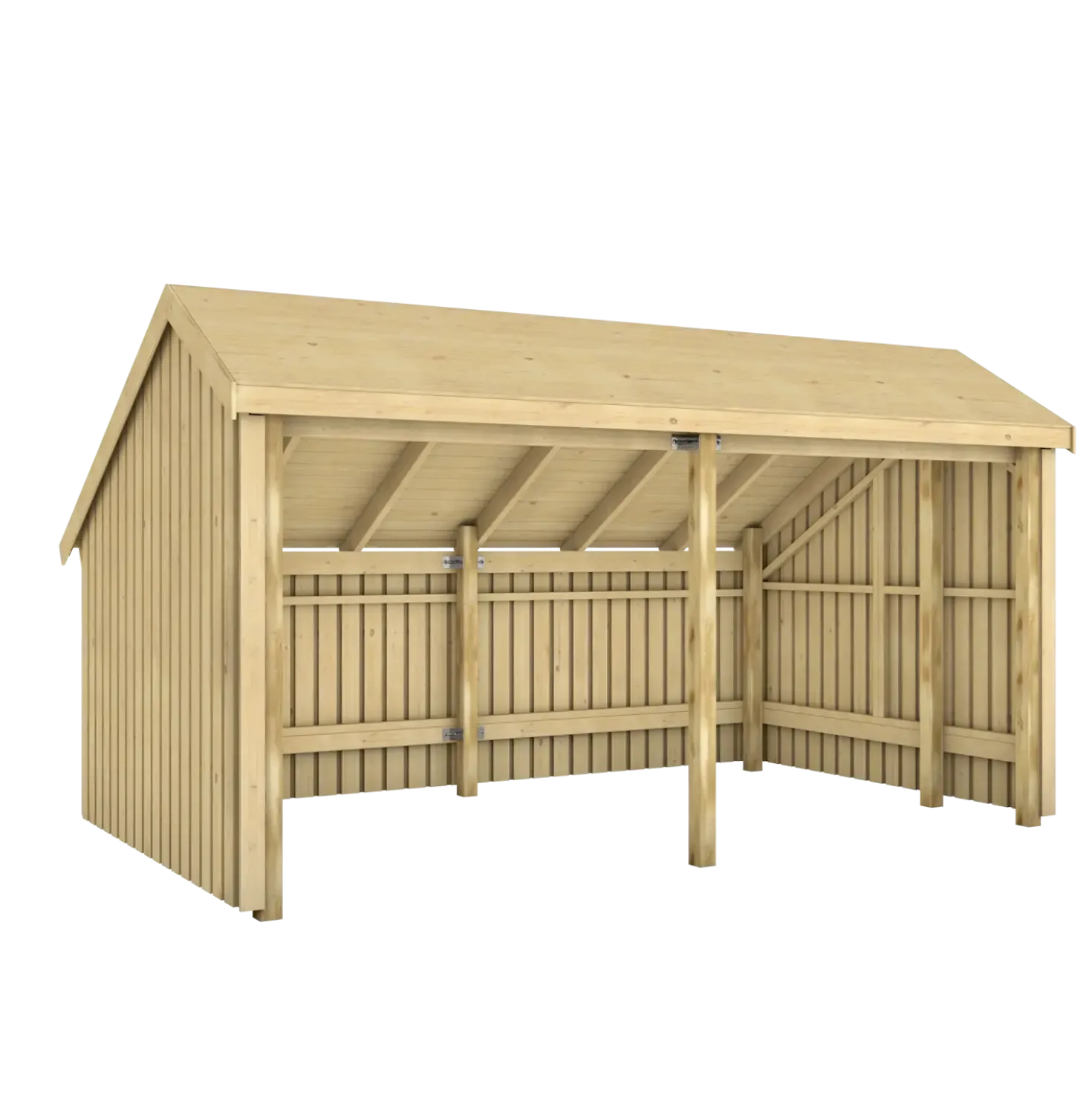 Plus Multi havehus 10,5 m² 2 moduler med åben front