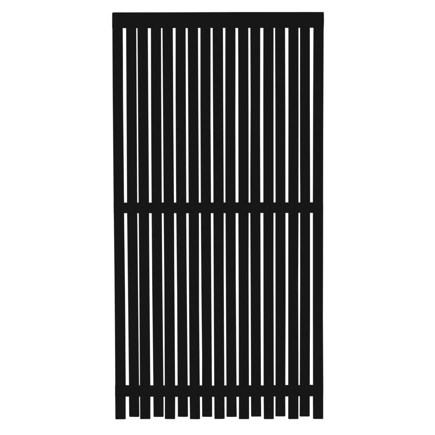 Plus Nagano hegn 90x180 cm sort