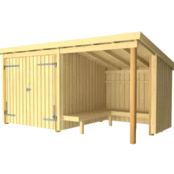 Plus Nordic bålhytte/havehus 9,5 m2 - Type 1A