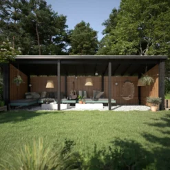 Plus Nordic Multi havehus 14 m² 3 moduler med åben front