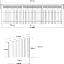 Plus Nordic Multi havehus 14 m² 3 moduler med åben front
