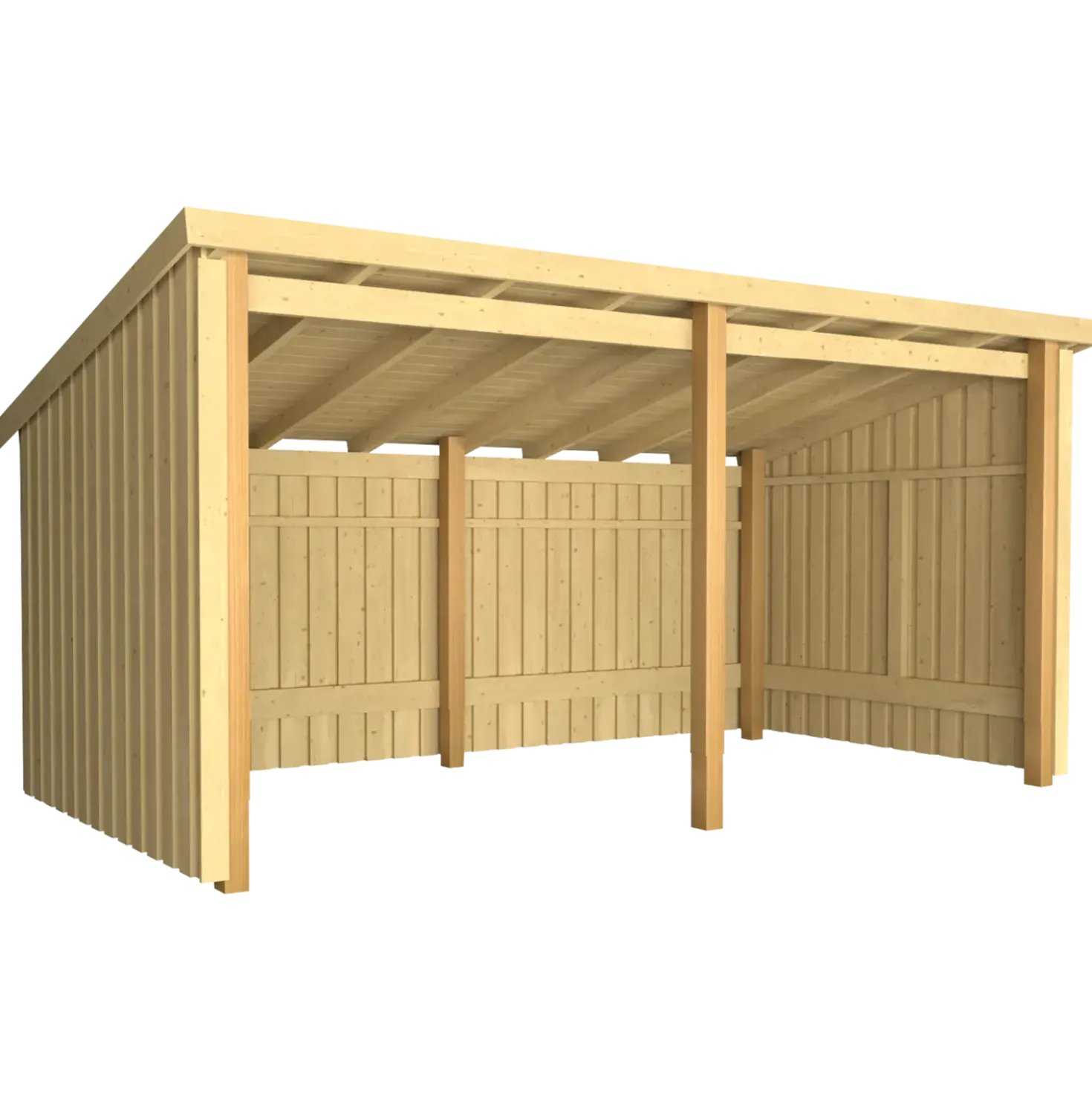 Plus Nordic Multi havehus 9,5 m² 2 moduler med åben front