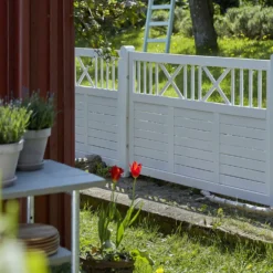 Plus Nostalgi hegn 180x95 cm hvid