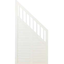 Plus Nostalgi skråelement 90x180/95 cm hvid