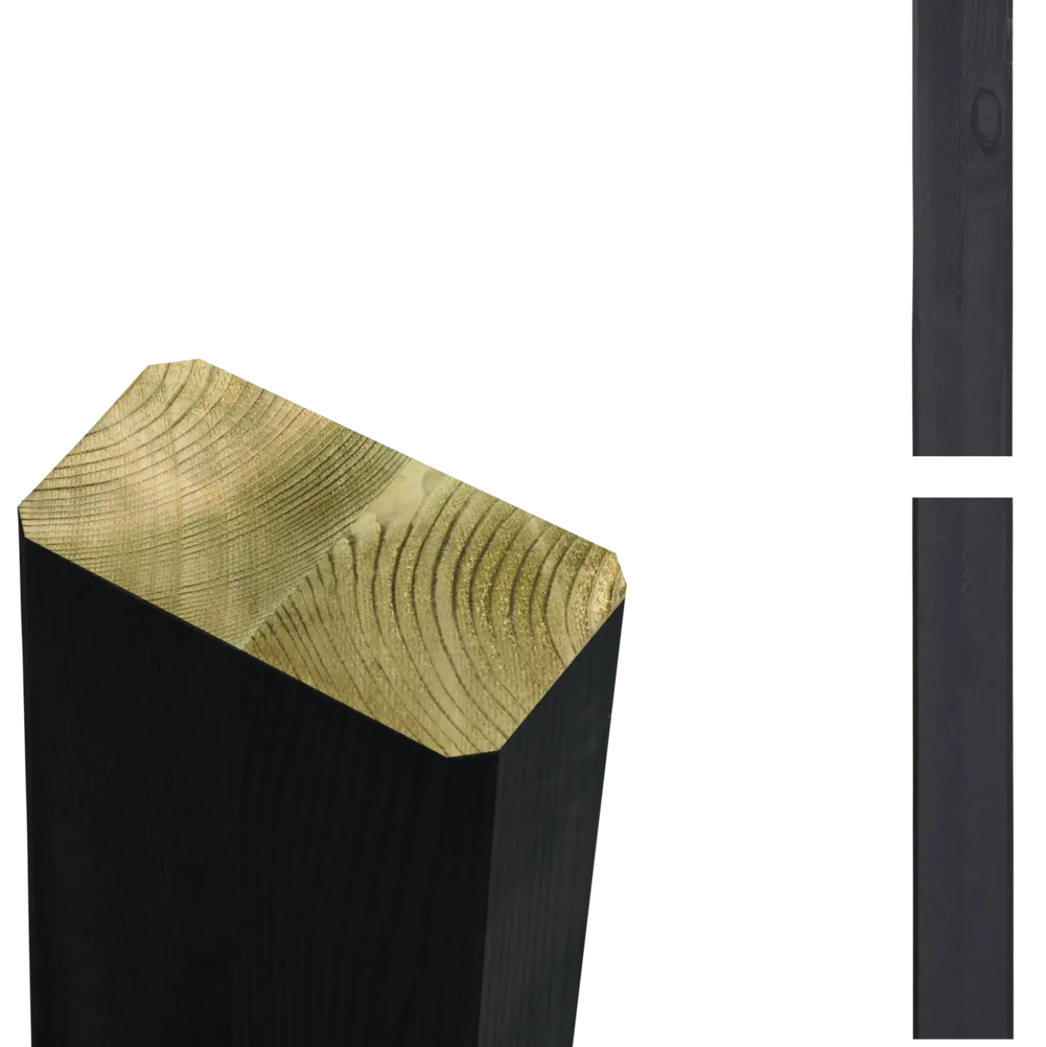 Plus Omlimet stolpe/drager 4,5x9x238 cm sort