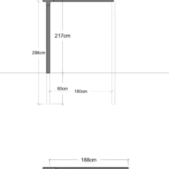 Plus pergola forlængermodul enkelt