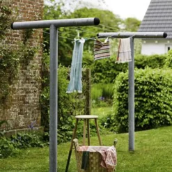Plus PIPE Tørrestativ 130x520 cm. Højde 200 cm. over jord