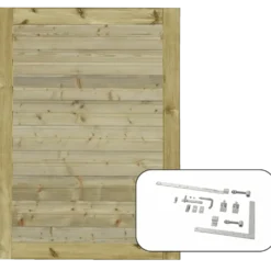PLUS Plank enkeltlåge inkl. beslag 100×125 cm