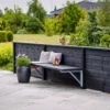 PLUS Plank Profilhegn 174×91 cm Sort