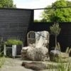 PLUS Plank Profilhegn 174×129 cm Sort