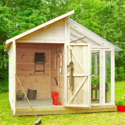 Plus redskabsrum/drivhus ubehandlet 6,6 m²