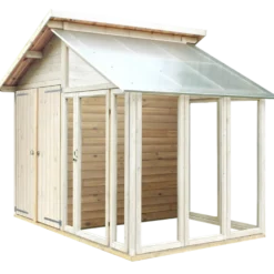 Plus redskabsrum/drivhus ubehandlet 6,6 m²