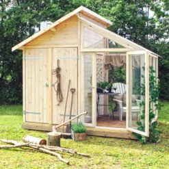 Plus redskabsrum/drivhus ubehandlet 6,6 m²
