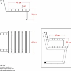 PLUS Relax hængebord 40 cm ThermoWood®