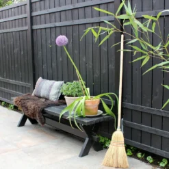 Plus Rustik hegn 180x138 cm sort