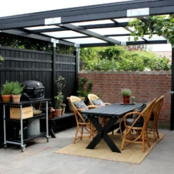 Plus Rustik hegn 180x138 cm sort