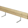 Plus Ryglæn til Plankebænk 166 cm ThermoWood®