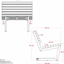 PLUS Siesta Living stol 75 cm