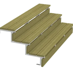 Plus Terrassetrappe 3 trin 54x79 cm 34,2° 180 cm