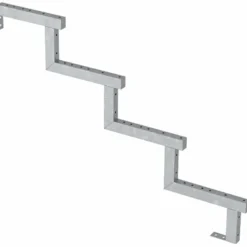 Plus Terrassetrappe 4 trin 71x104 cm 34,2° 180 cm