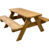 PLUS Tiny bord/bænkesæt til børn 90 cm ThermoWood®