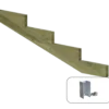 Plus 19º Trappevange 4 trin m/beslag Trindybde 39 cm