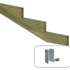 Plus 19º Trappevange 3 trin m/beslag Trindybde 39 cm