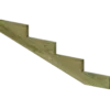 Plus trappevange 4 trin 19° 156x52 cm tryk imp.