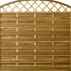 PLUS Tæt hegn m/espalier buet 180×165/180 cm