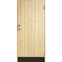 Plus udhusdør panel HU ubehandlet inkl. karm