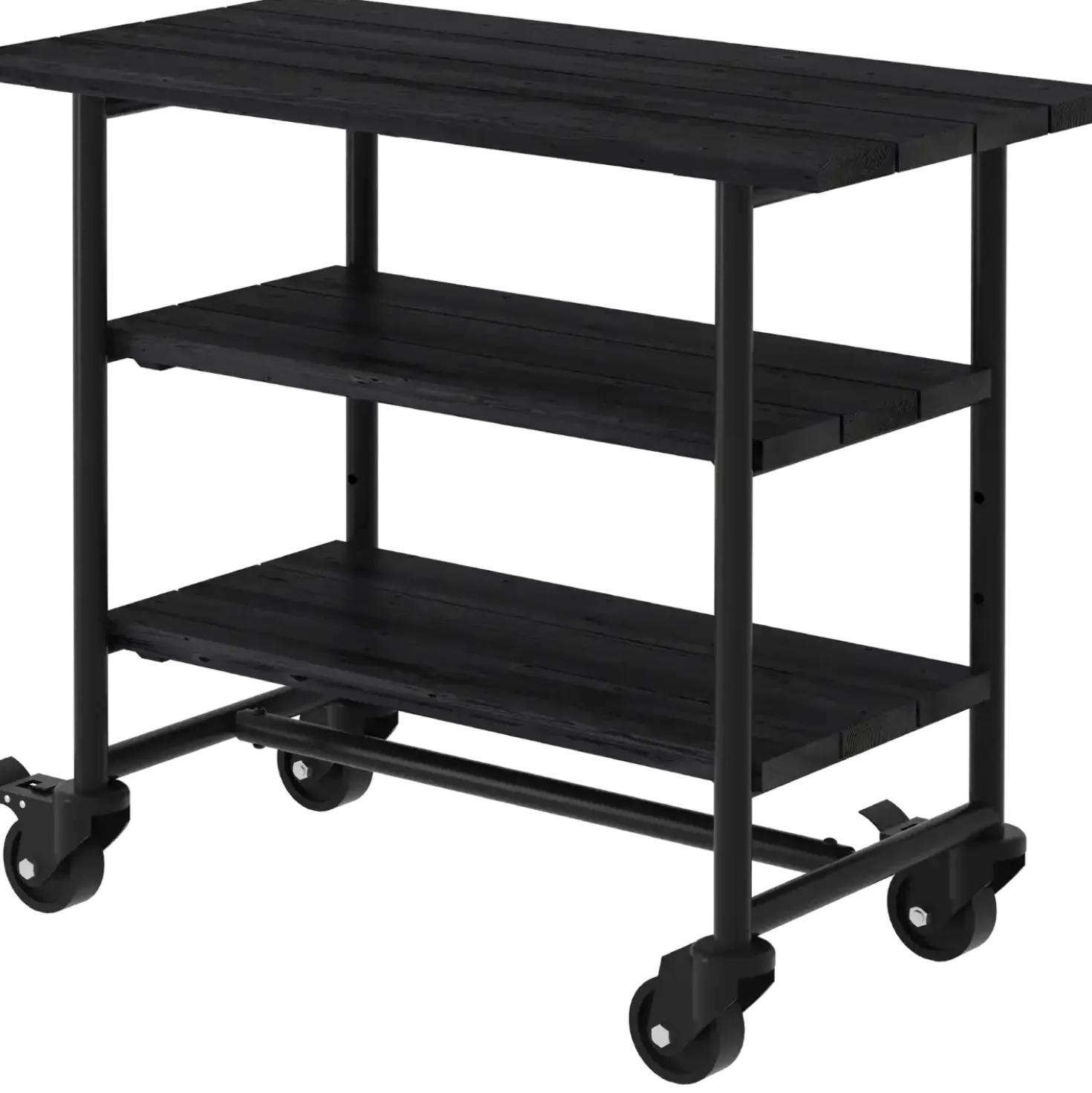 PLUS Urban Picnic plante/grillbord m/2 hylder – sort/sort stel