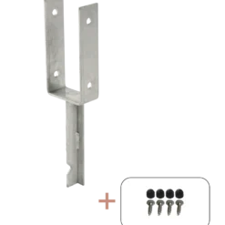 Plus UStolpefod 9x9 cm stolper til nedstøbning m/skruer