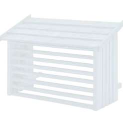 Plus varmepumpeskjuler hvid 116x56x78 cm