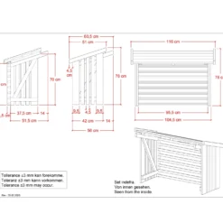Plus varmepumpeskjuler hvid 116x56x78 cm