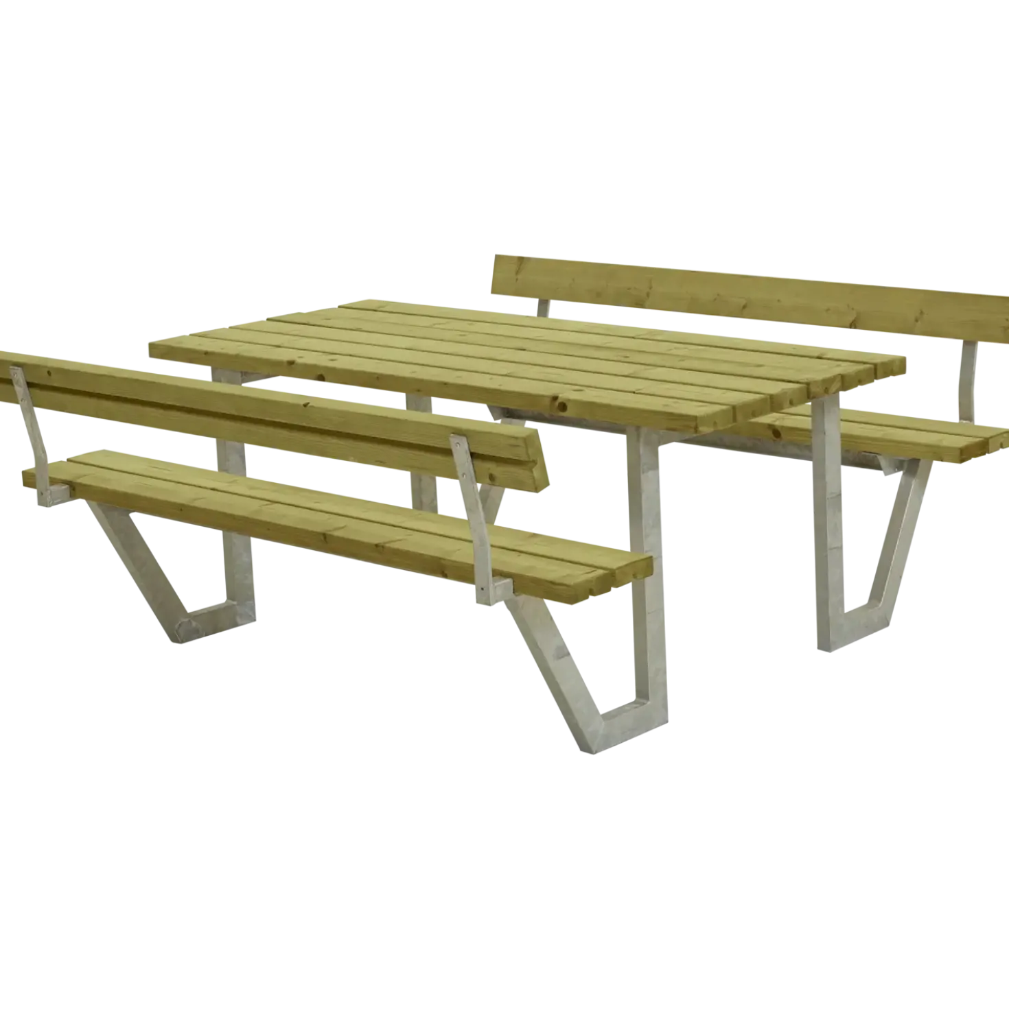 Plus Wega bord/bænkesæt med 2 ryglæn 177 cm trykimp