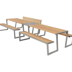 Plus Zigma Bord/Bænkesæt m/1 ryglæn 392 cm ThermoWood®