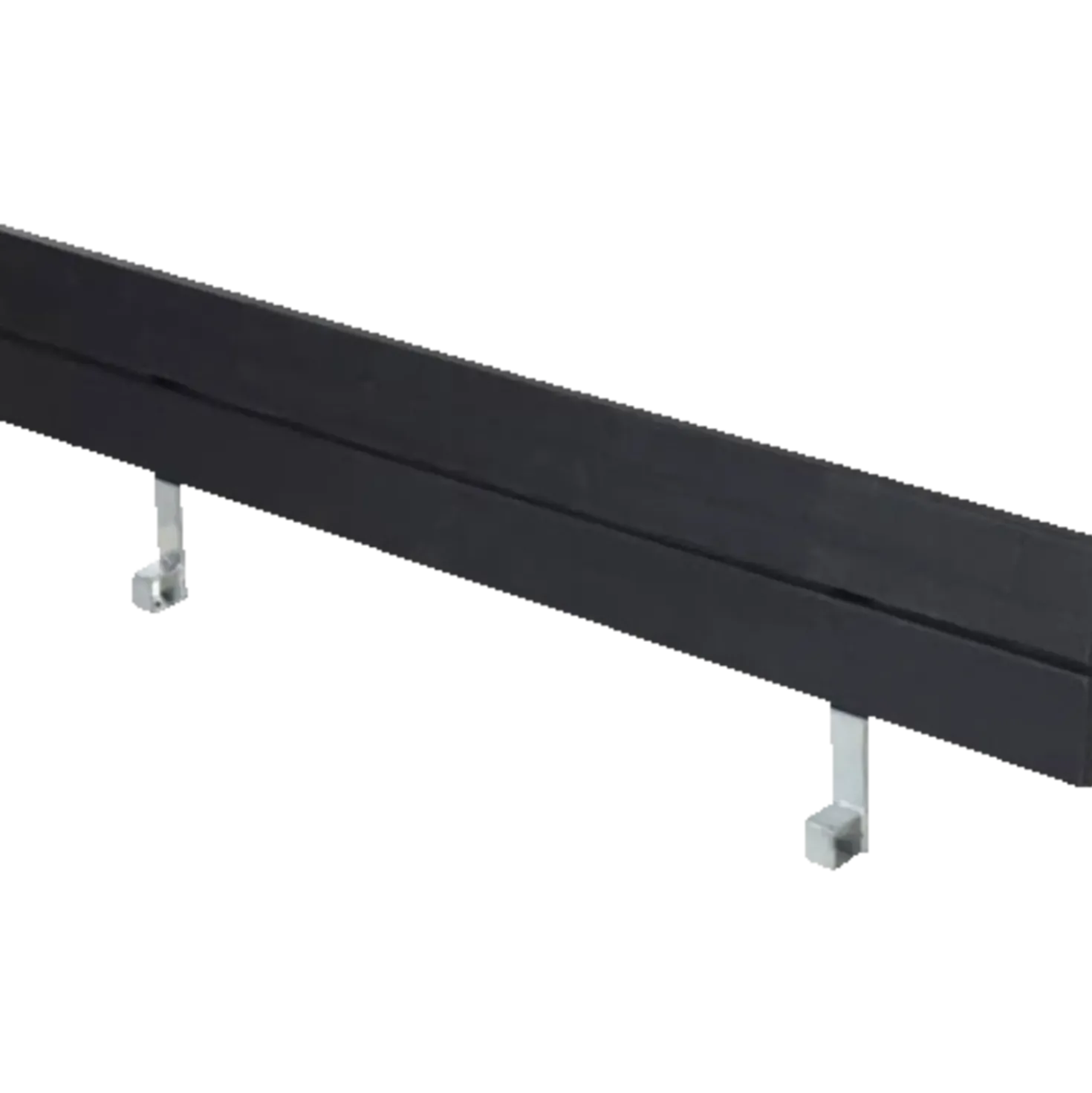 Plus Zigma ryglæn til bord/bænkesæt 166 cm sort