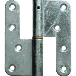 PN dørhængsel højre runde hjørner 123x45 mm varmforz.