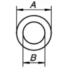 PN dørring 16,5x10,0x3,0 mm messing - 6 stk