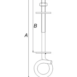 PN gyngekrog, 255 x 12 mm