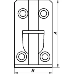 PN pladestabel med 13 mm tap 75x42 mm varmforz.