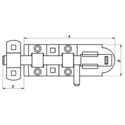 PN skudrigle 155 mm. elforzinket