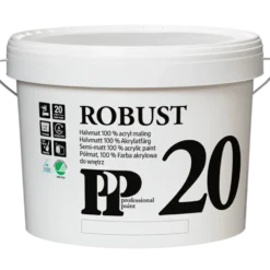 PP Acrylmaling Robust 20, 10 L hvid S0500-N