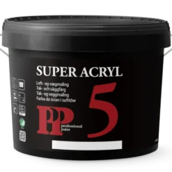 PP Acrylmaling Super 5 S0500-N/Råhvid 10 L