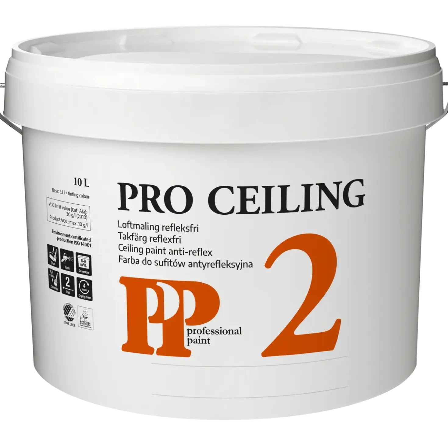 PP Loftfinish 2 10 L hvid