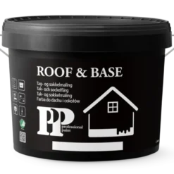PP Roof & Base acryl facademaling sort 9 L